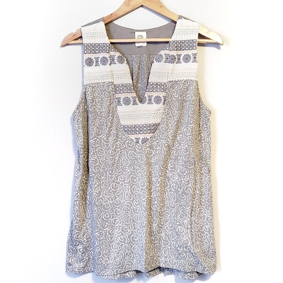 Anthropologie Tops - Anthropologie | Tiny Zinnia Boho Embroidered Tank